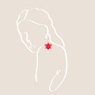 THE ANTECEDENT STORE | Red Orchid Earrings | Stories Of Singapore
