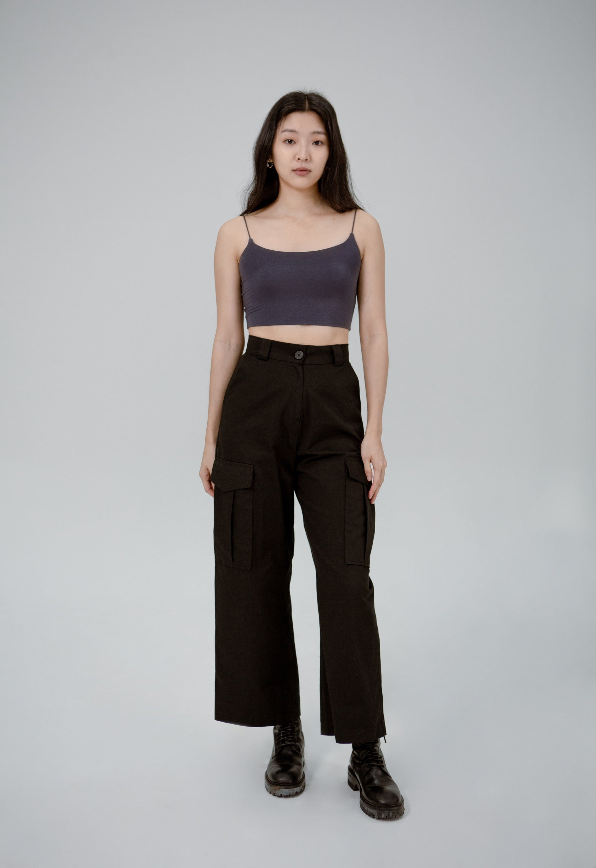 SAERO COLLECTIVE | Tencel Top | Lead Grey