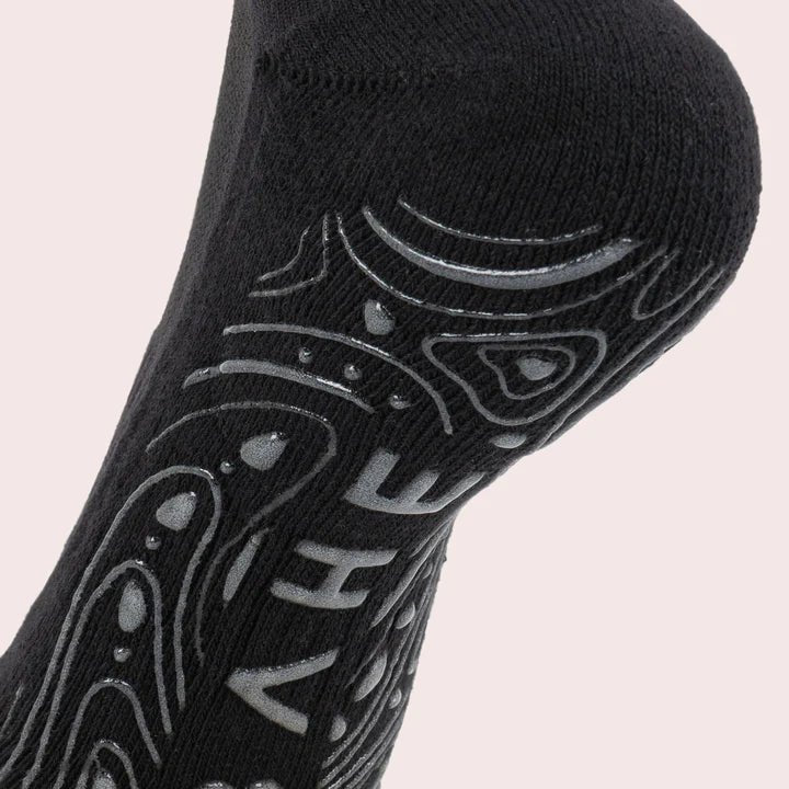 BAHE | Grounded Grippy Ankle Socks - Anthracite