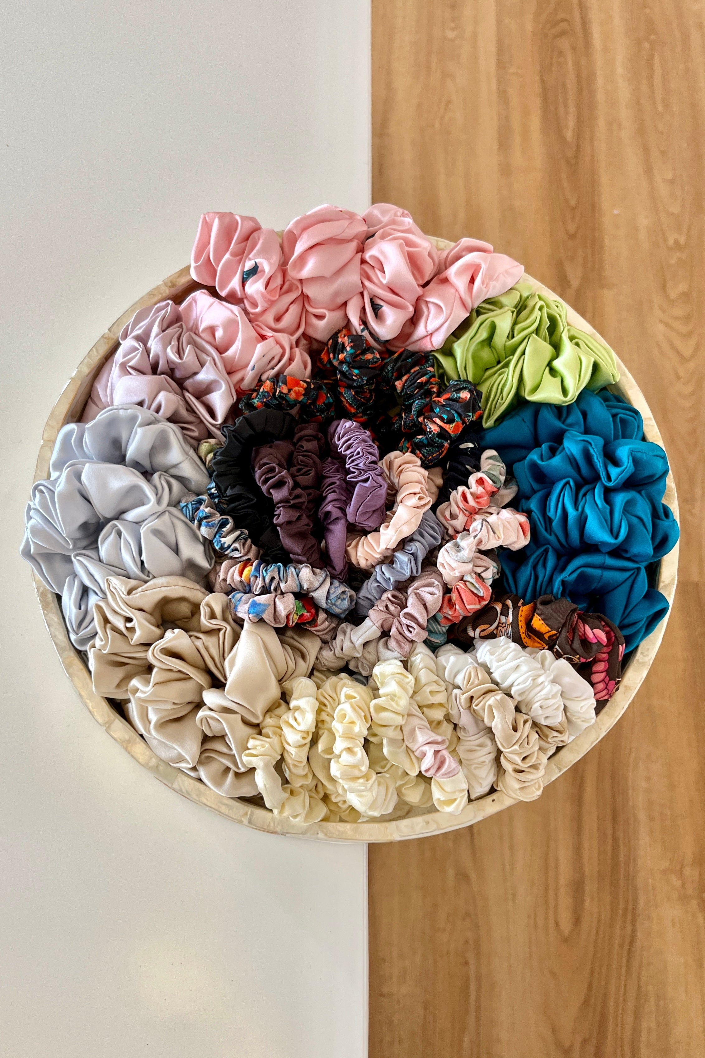 BELLS & BIRDS | Mulberry Silk Scrunchies (Set of 3)