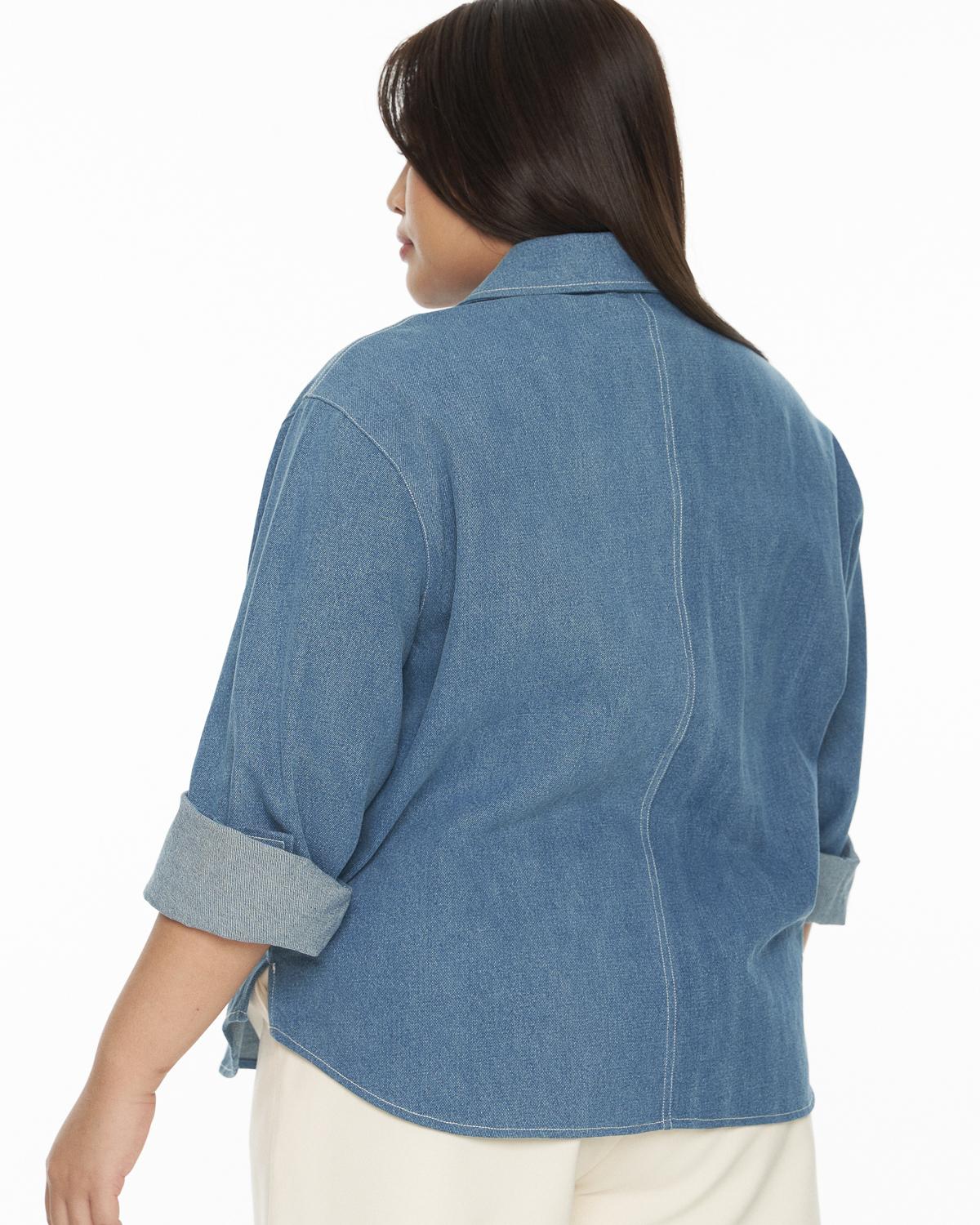DRESSINGPAULA | Denim Pullover Shirt
