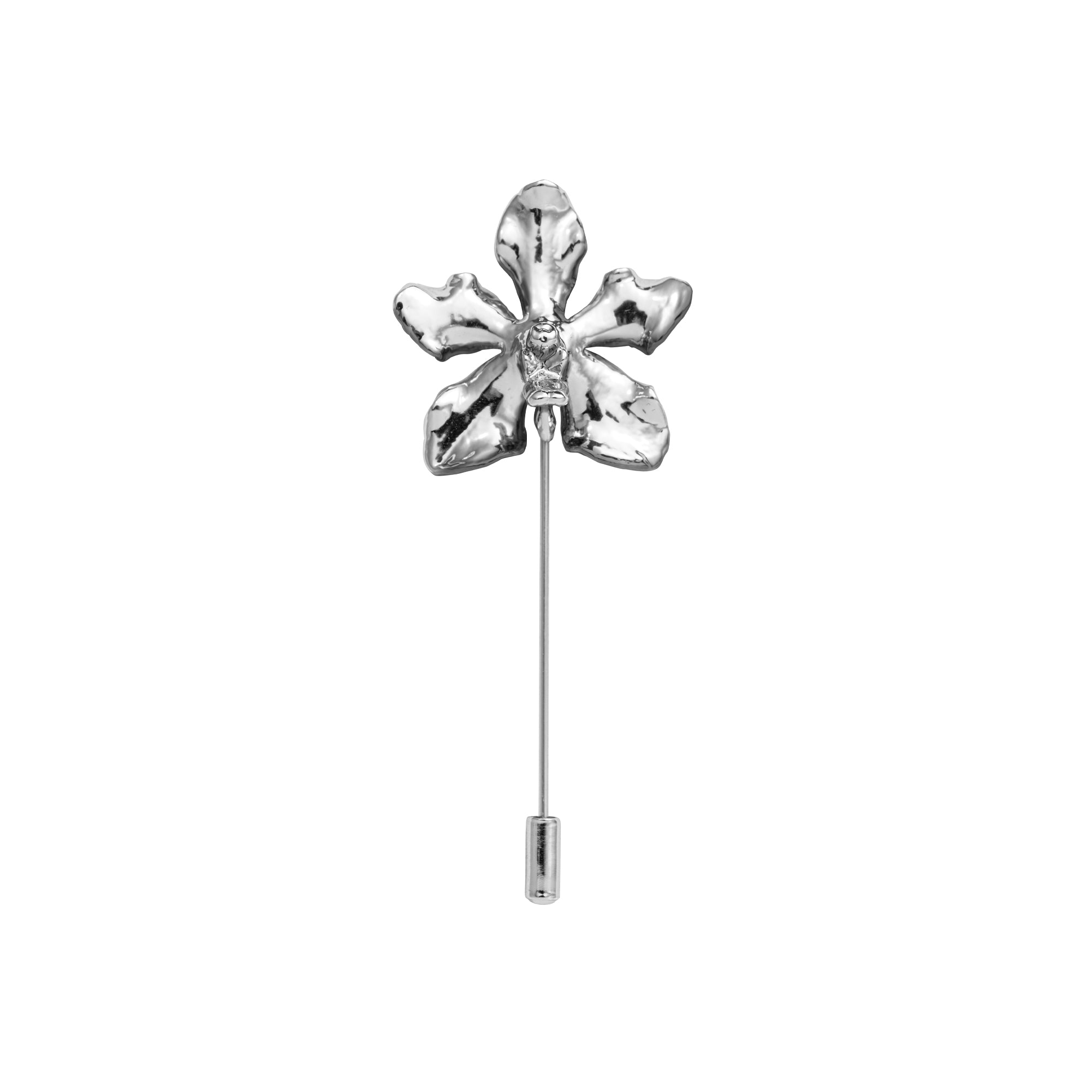 RISIS | Vanda Limbata Lapel Pin in Palladium