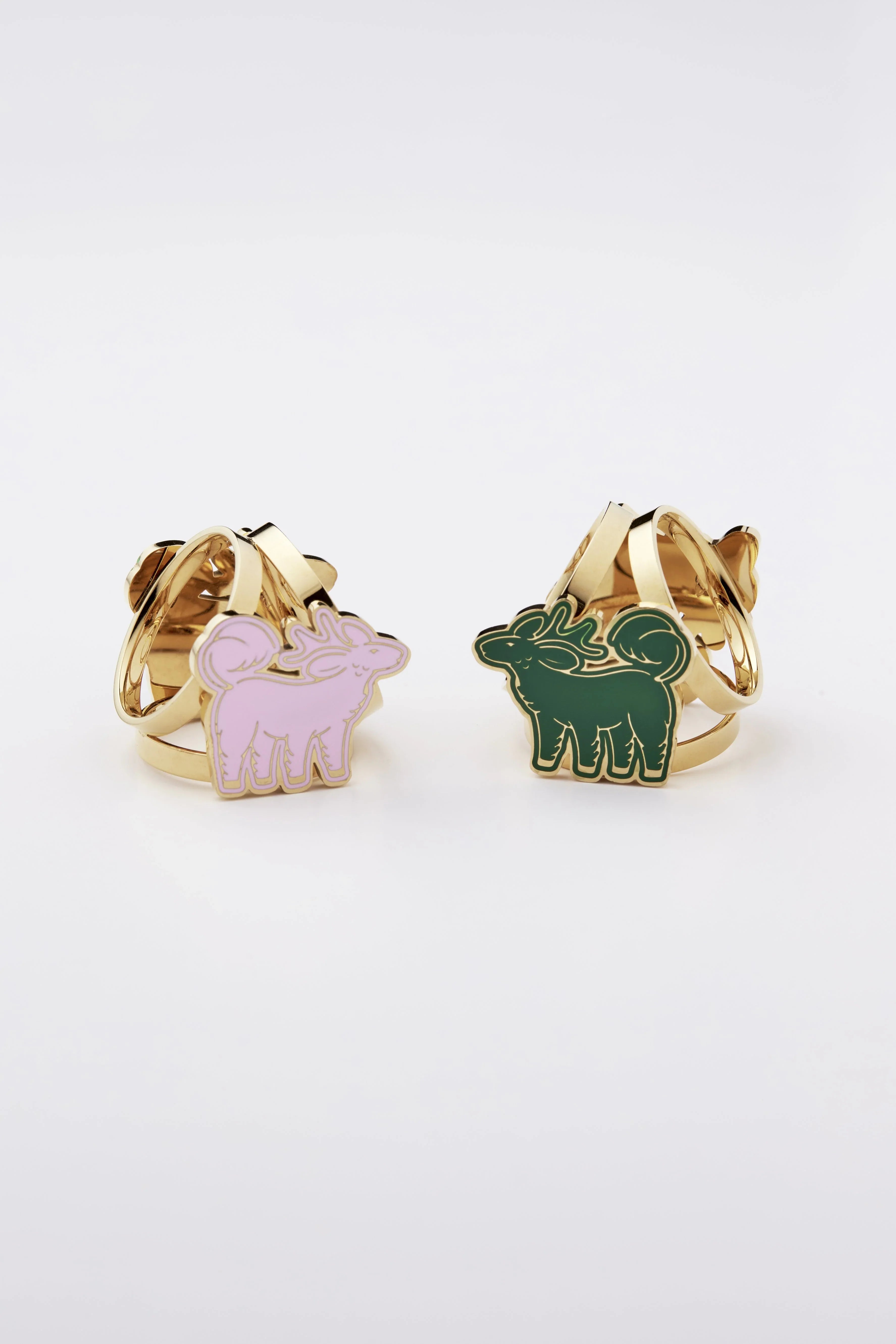 STUDIO QILING | Qiling Duo Scarf 100 Ring Gold