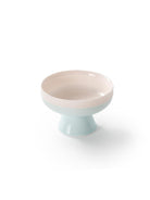 CRAFILAB | White Jade Clay Porcelain - Xizi Blue - Yiyun Stemmed Teacup