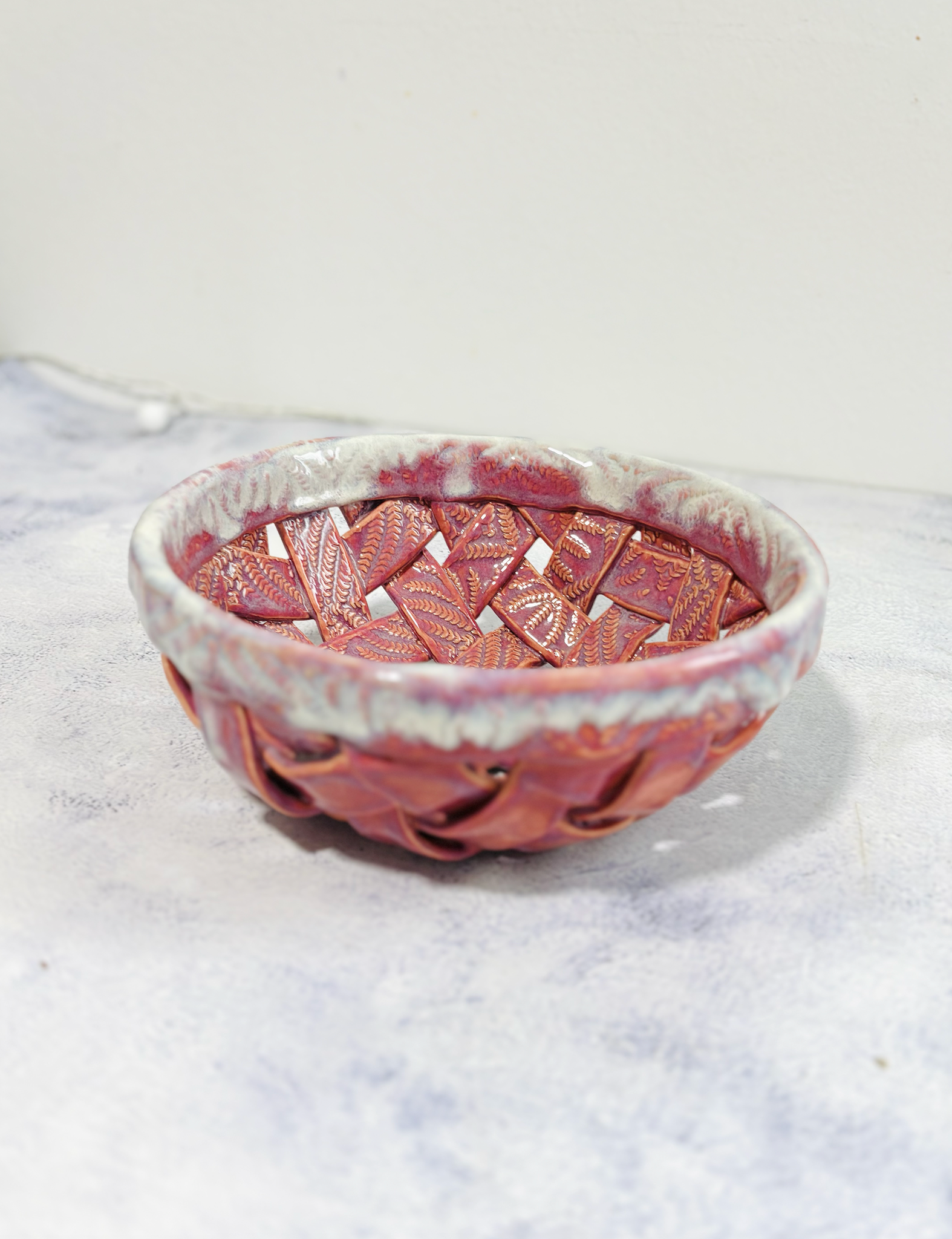 CERAMIC BY JAS | Handmade Ceramic Woven Basket M