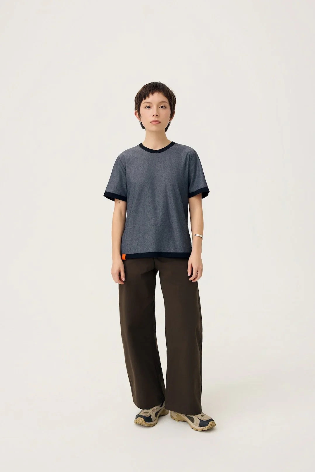 3EIGHTH | Everyday Reversible Tee in Black & Steel Grey