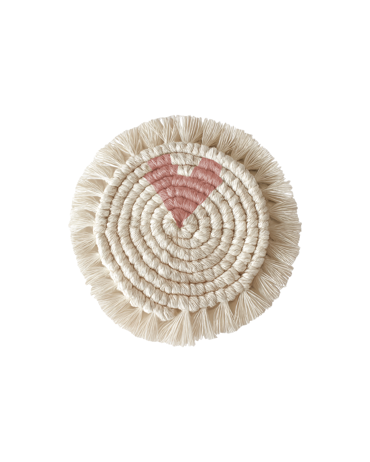 MEJA MAISON DE BALI | The Amour Macrame Coaster by Meja - Rose Tan