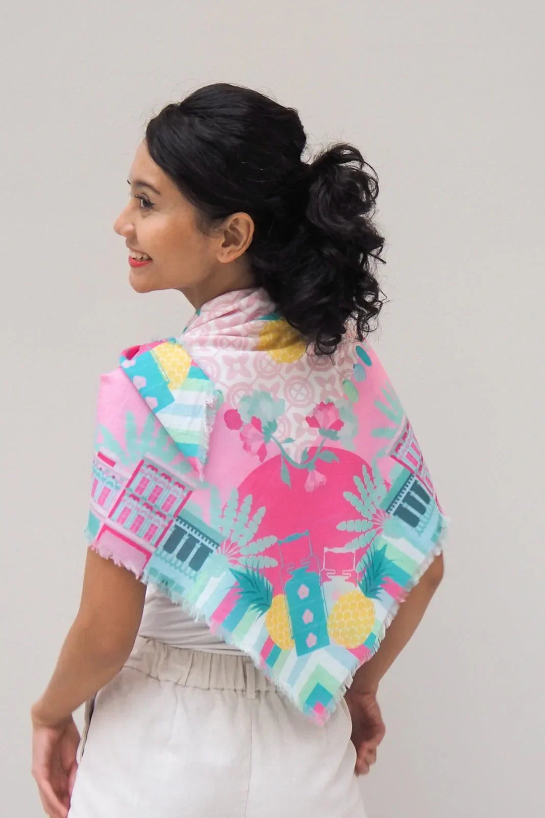 BINARY STYLE | Peranakan Manis 115x115cm Square Scarf