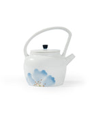 CRAFILAB | Blue Begonia & Slanted Handle Teapot