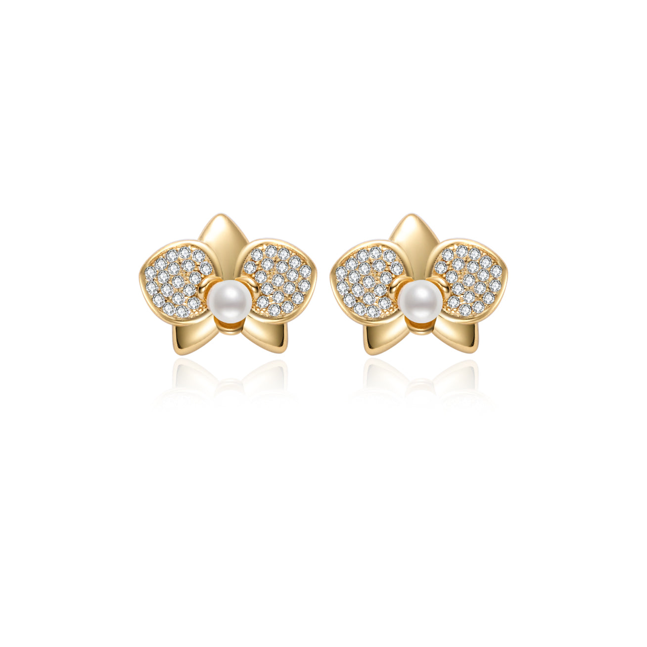 PEARLY LUSTRE | Top Grade Freshwater Pearl Earrings WE00851 | ORCHID