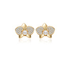 PEARLY LUSTRE | Top Grade Freshwater Pearl Earrings WE00851 | ORCHID