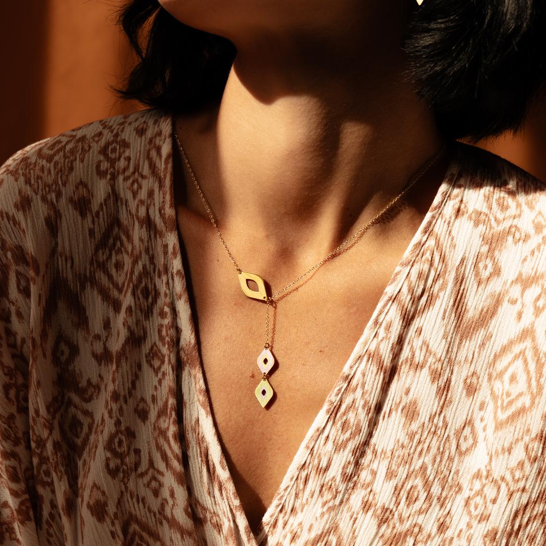 EMBRACE JEWELLERY | Diamond Ikat Necklace