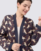 STUDIO QILING | Unicorn Midnight Reversible Cropped Kimono