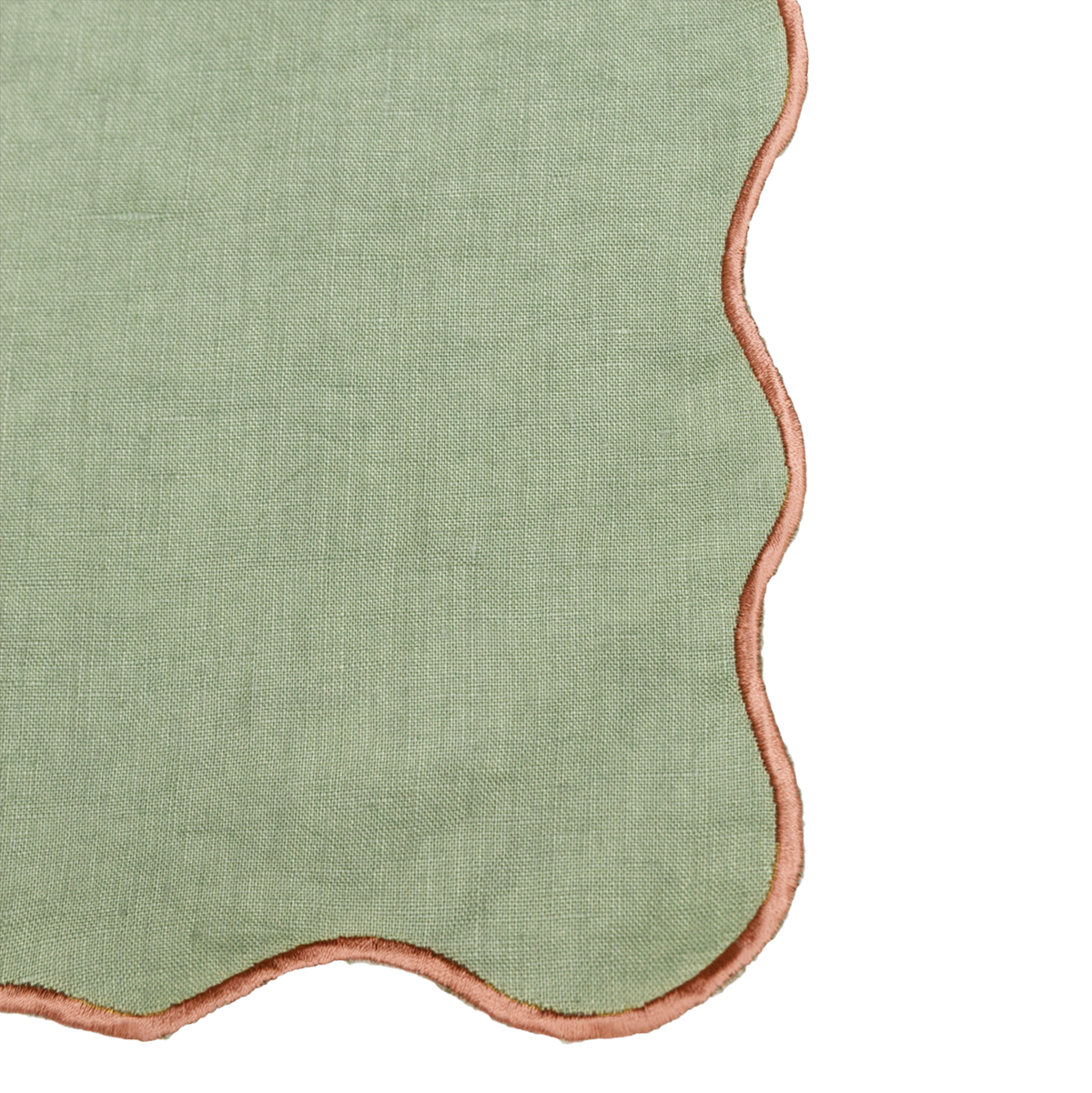 MEJA | The Aventure Africaine’ Cocktail Napkin - Oil Green Solid (Set of 2)