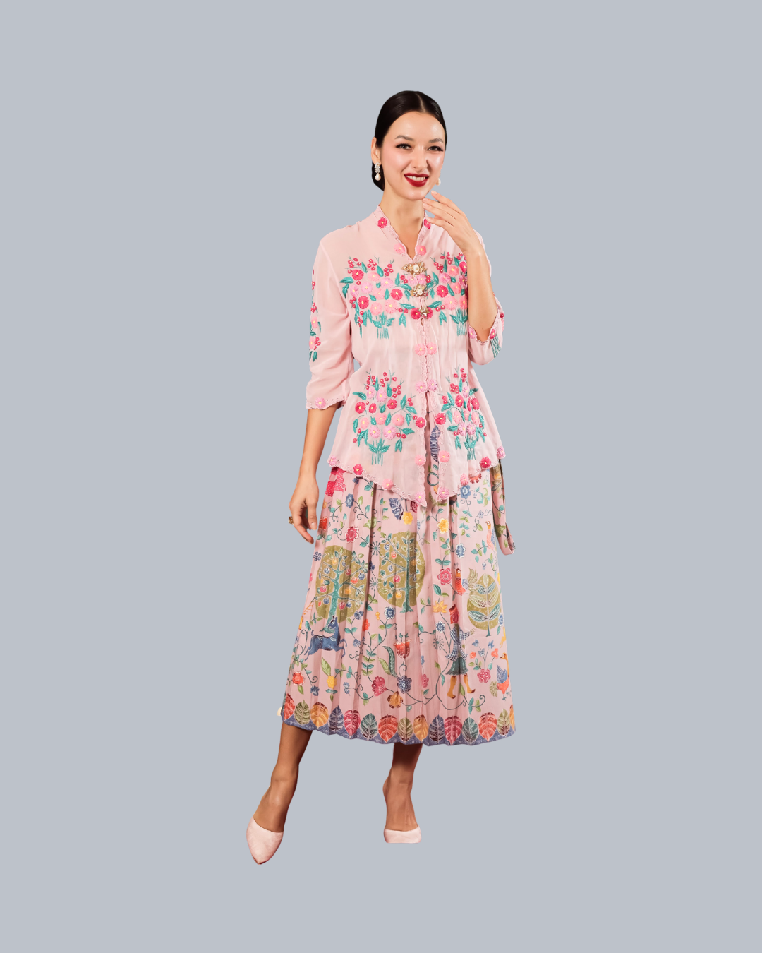 ROEMAH KEBAYA VIELGA | Melati Kipas Sulam Tangan Kebaya