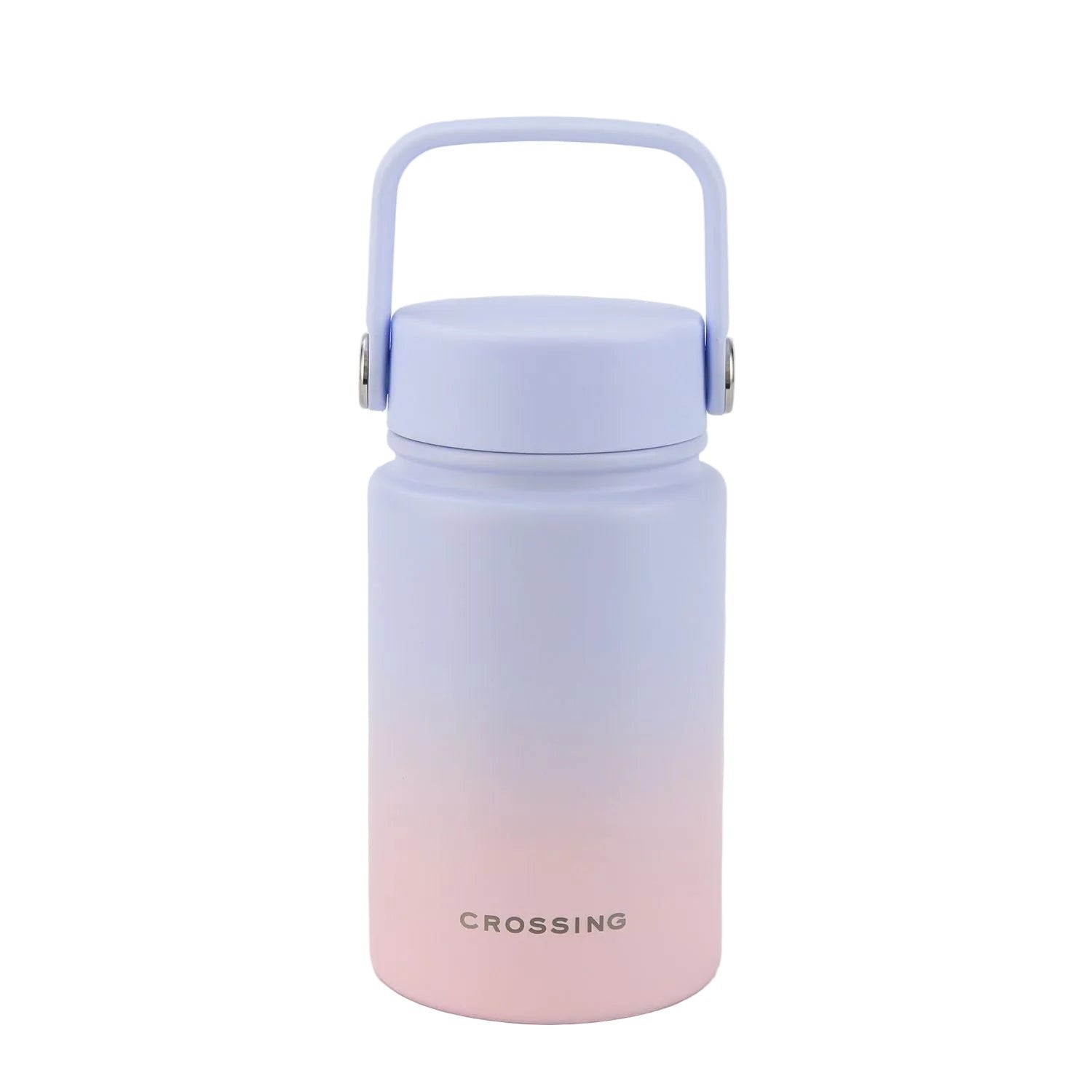 CROSSING | 400ml Urban Ceramic S/S Insulated Flat Cap Bottle With Handle