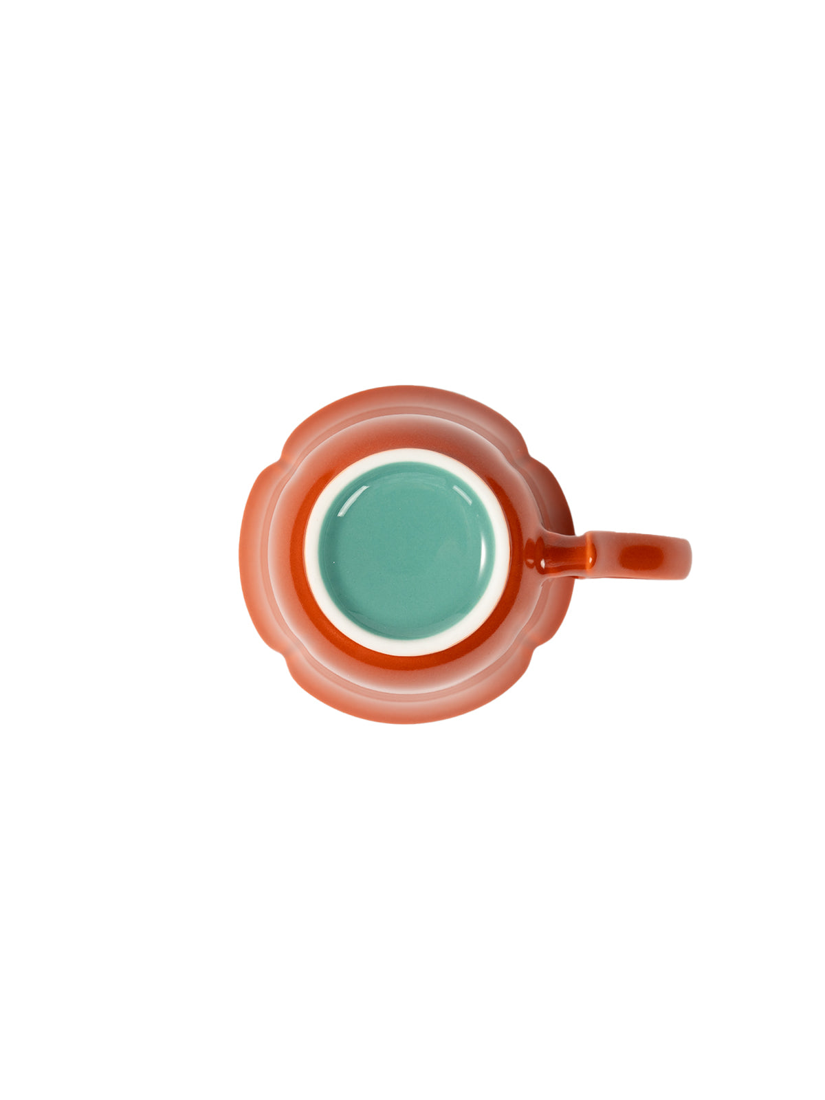 CRAFILAB | Brick Red & Turquoise Flower Master Cup