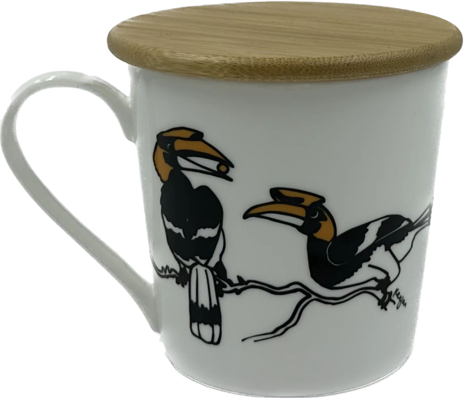 THE ANIMAL PROJECT | Wide Tapered Mug With Bamboo Lid
