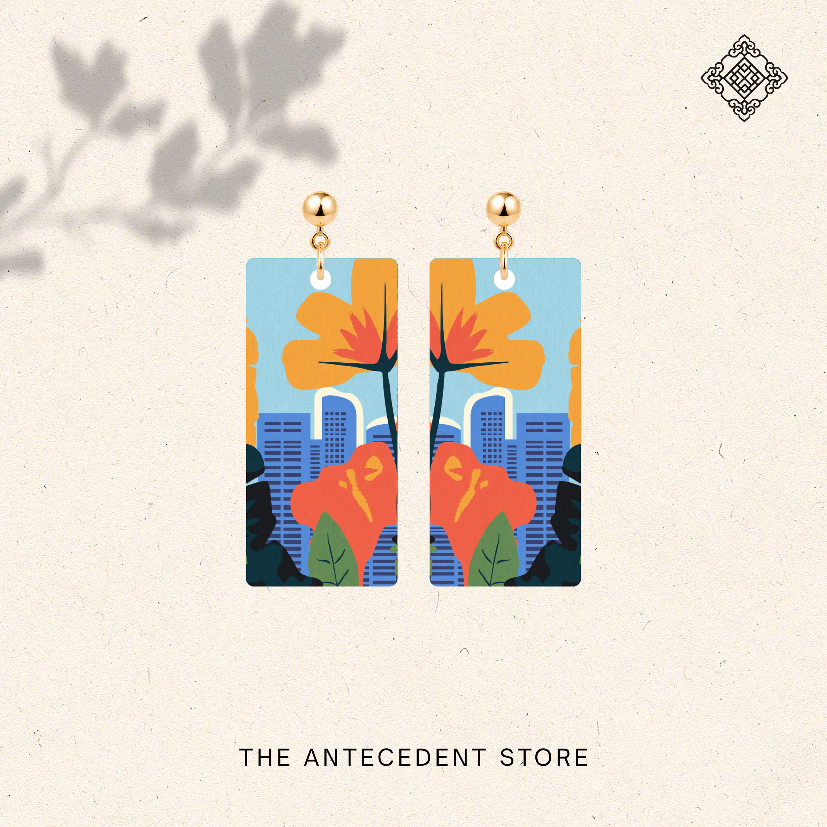 THE ANTECEDENT STORE | Singapore Skyline Earrings | Island Colours Series No. 01