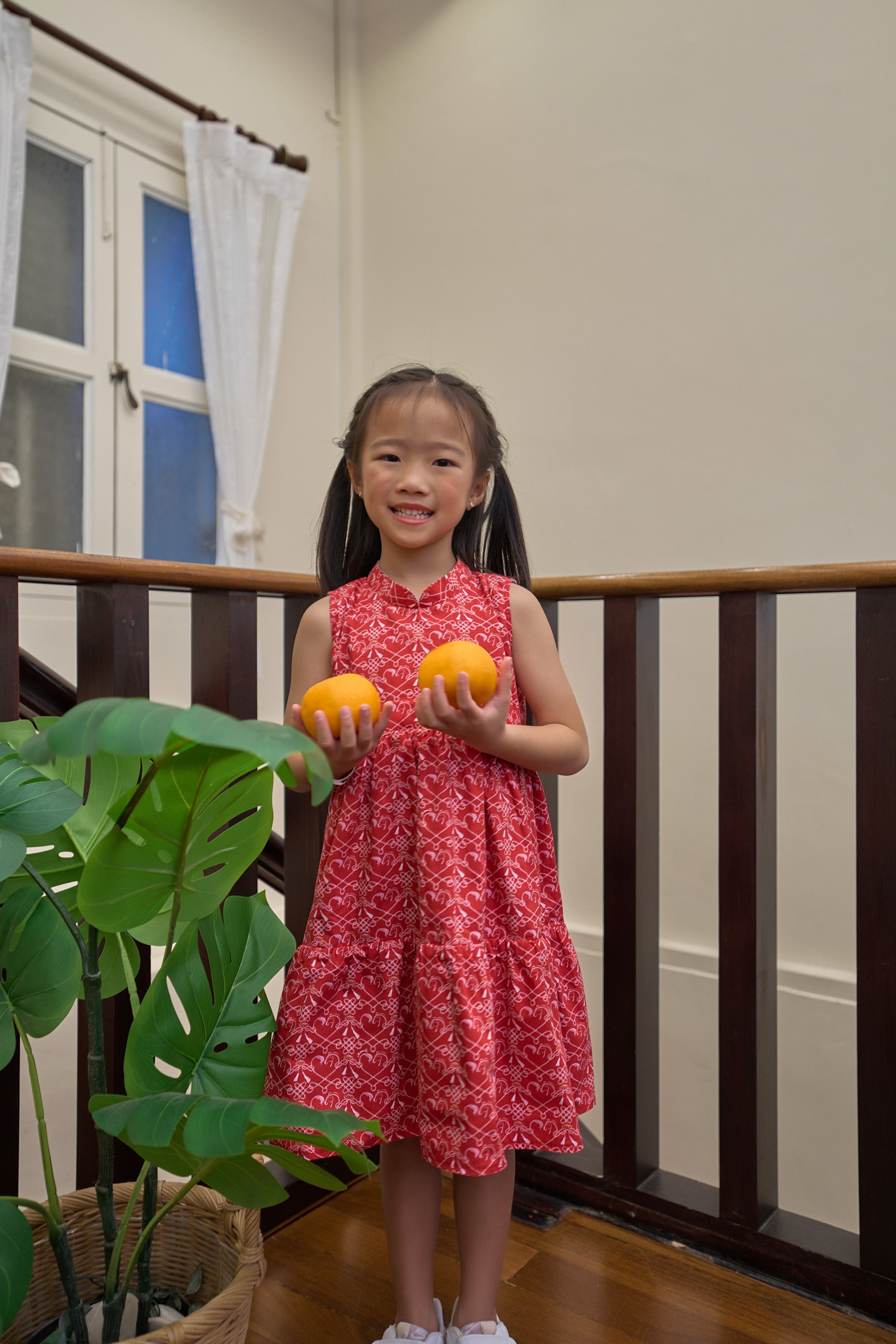 MAISON Q | Rein Heart Reversible Tiered Cheongsam