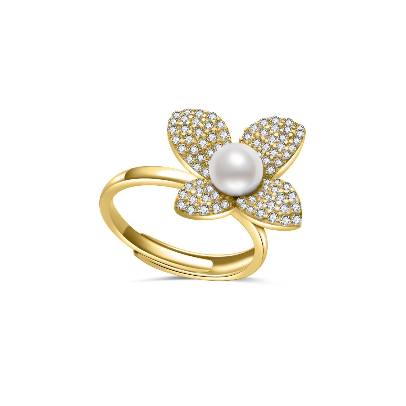 PEARLY LUSTRE | Top Grade Freshwater Pearl Rings WR00293 | BLOOM