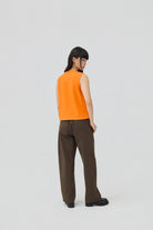 3EIGHTH | Musubi Henley Tank In Orange