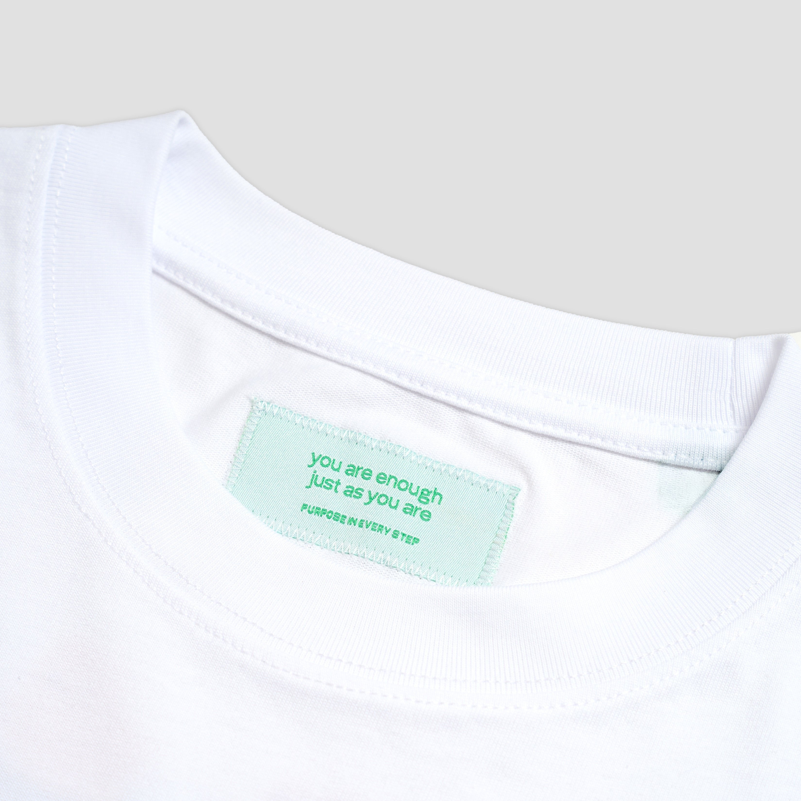 TALKING TOES | Eager Beaver Oversized Tee | White