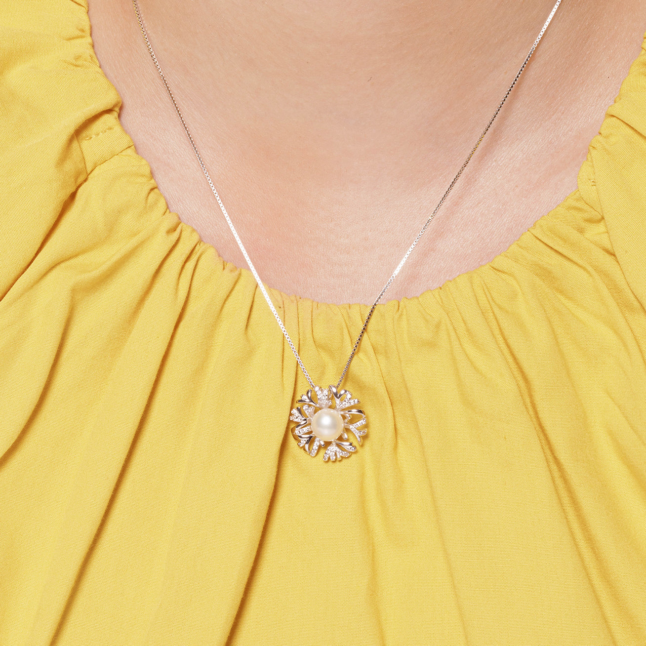 PEARLY LUSTRE | Top Grade Freshwater Pearl Necklace WN00223 | GARDENS