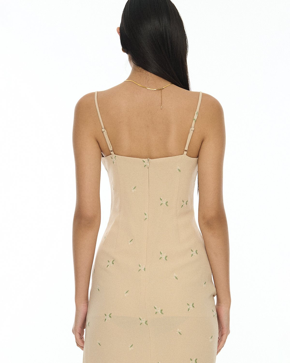 DRESSINGPAULA | Strappy Dress With Ruched Slit