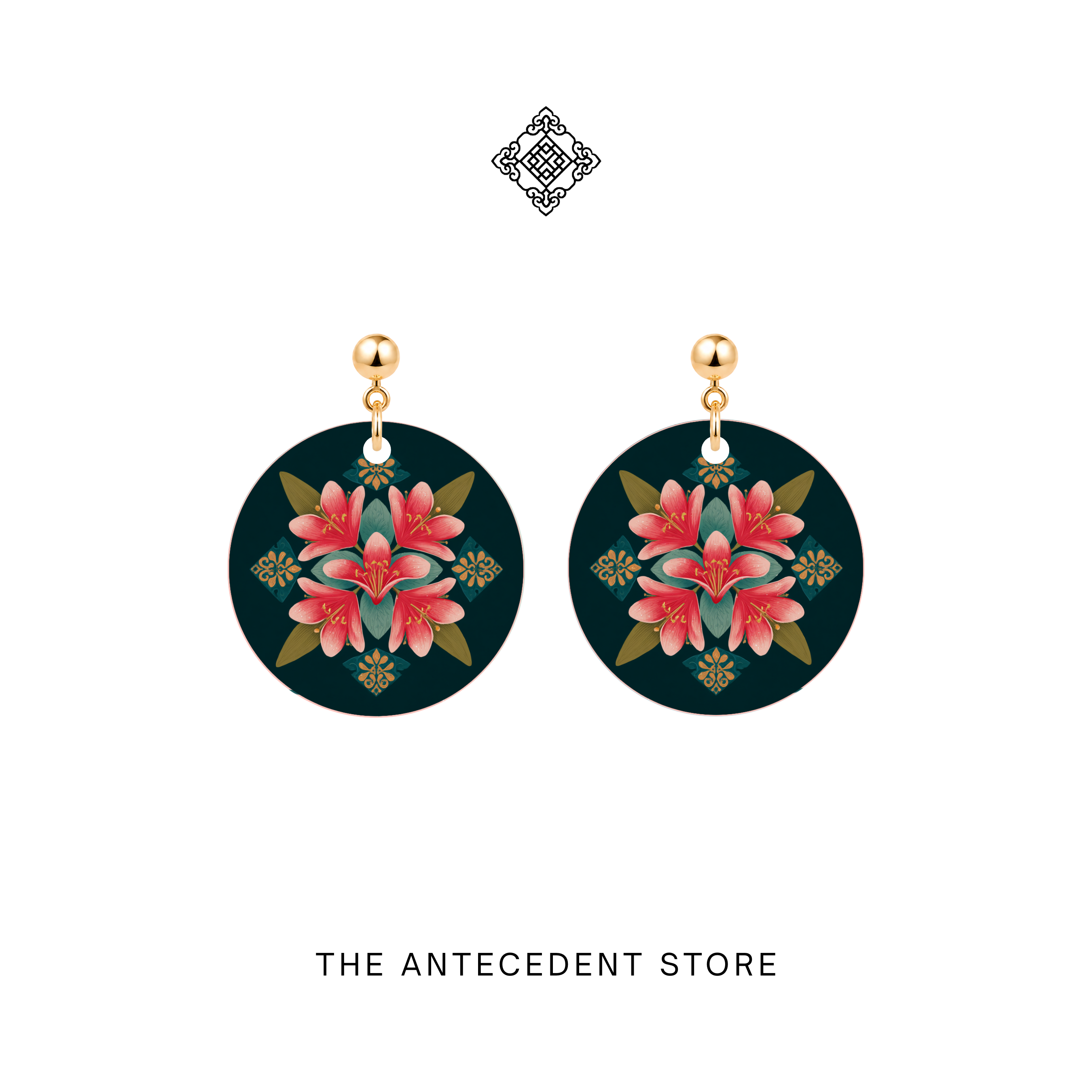 THE ANTECEDENT STORE | Frangipani Peranakan Earrings