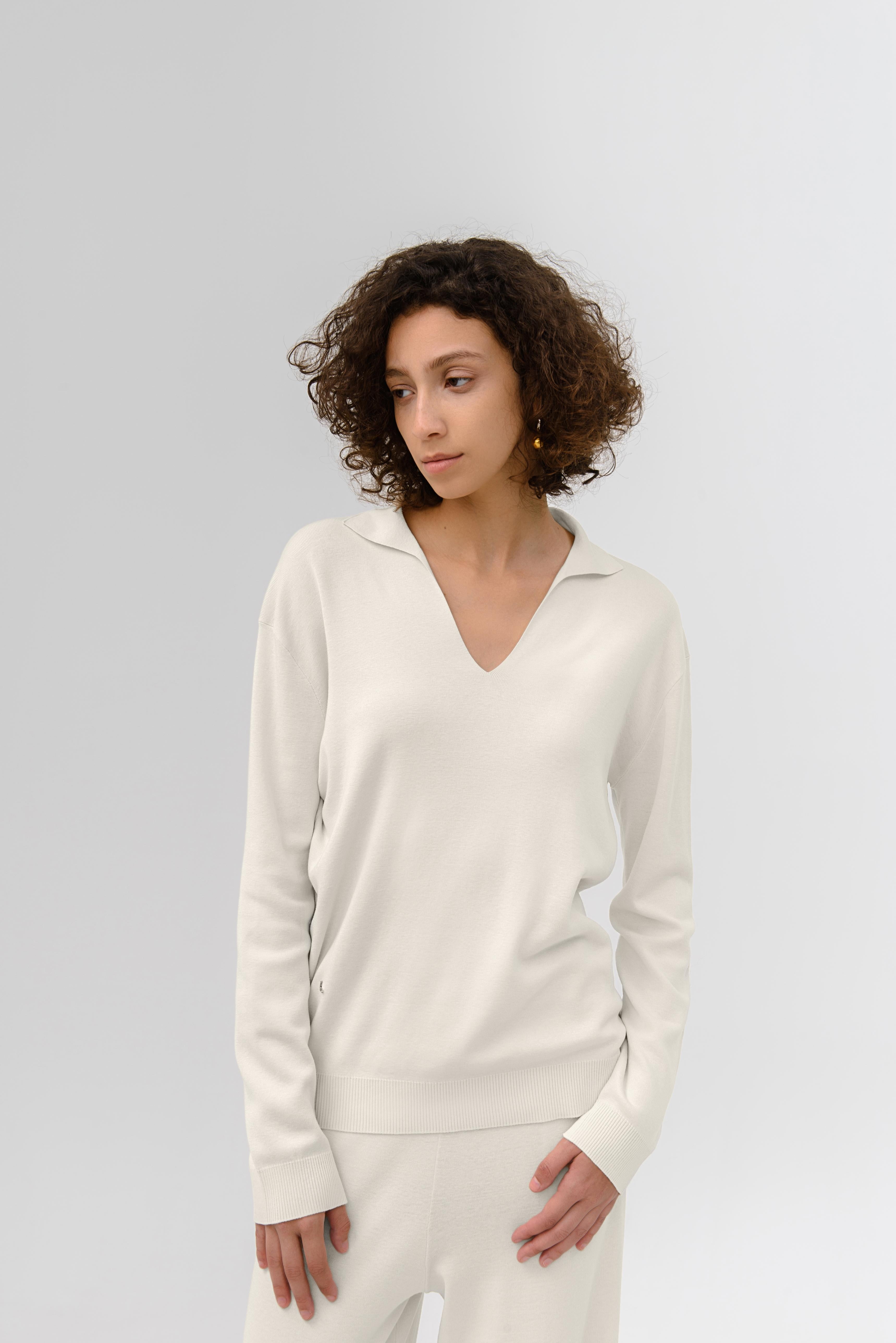 LAYERPLAN | Nerina Cotton Silk Blend Polo