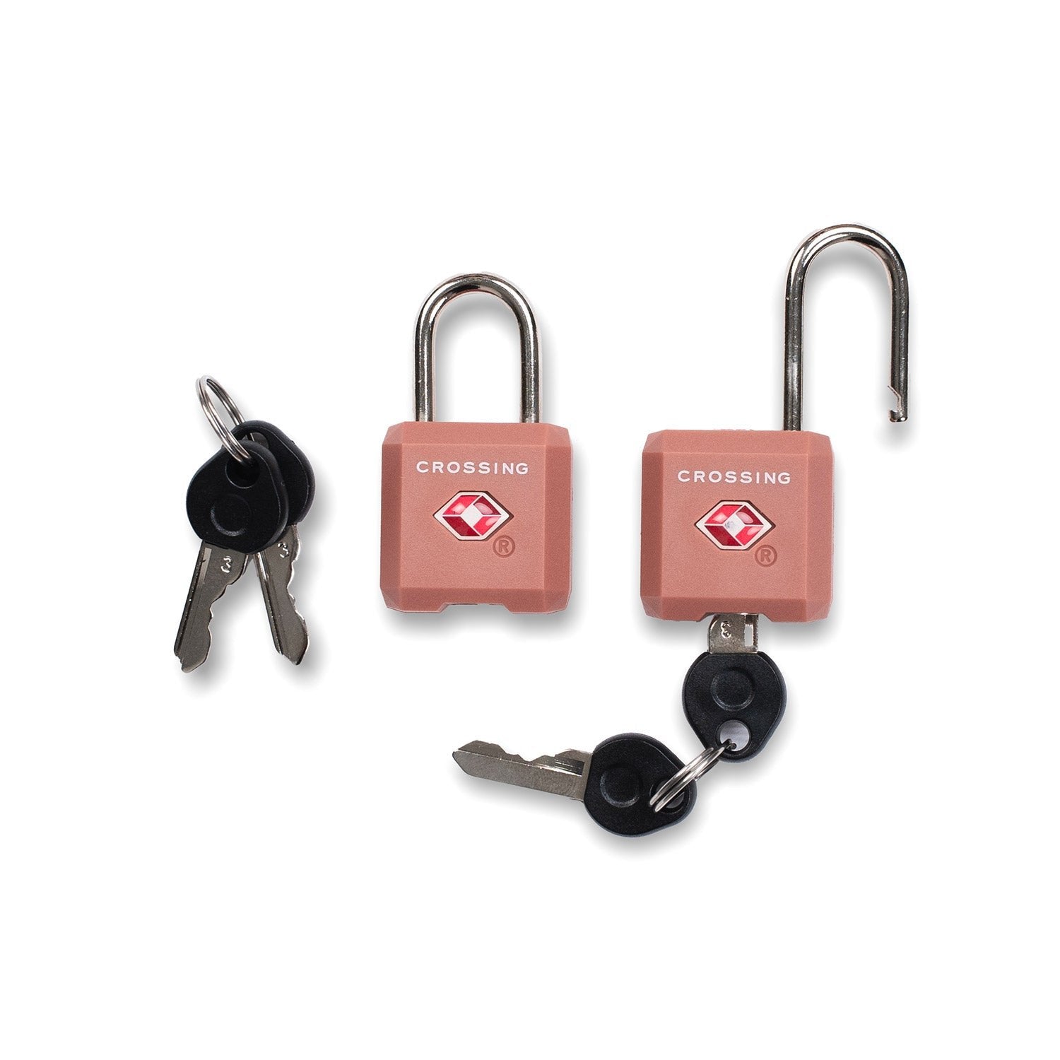 CROSSING | Ultra Light TSA Travel Lock With Keys Twin Pack