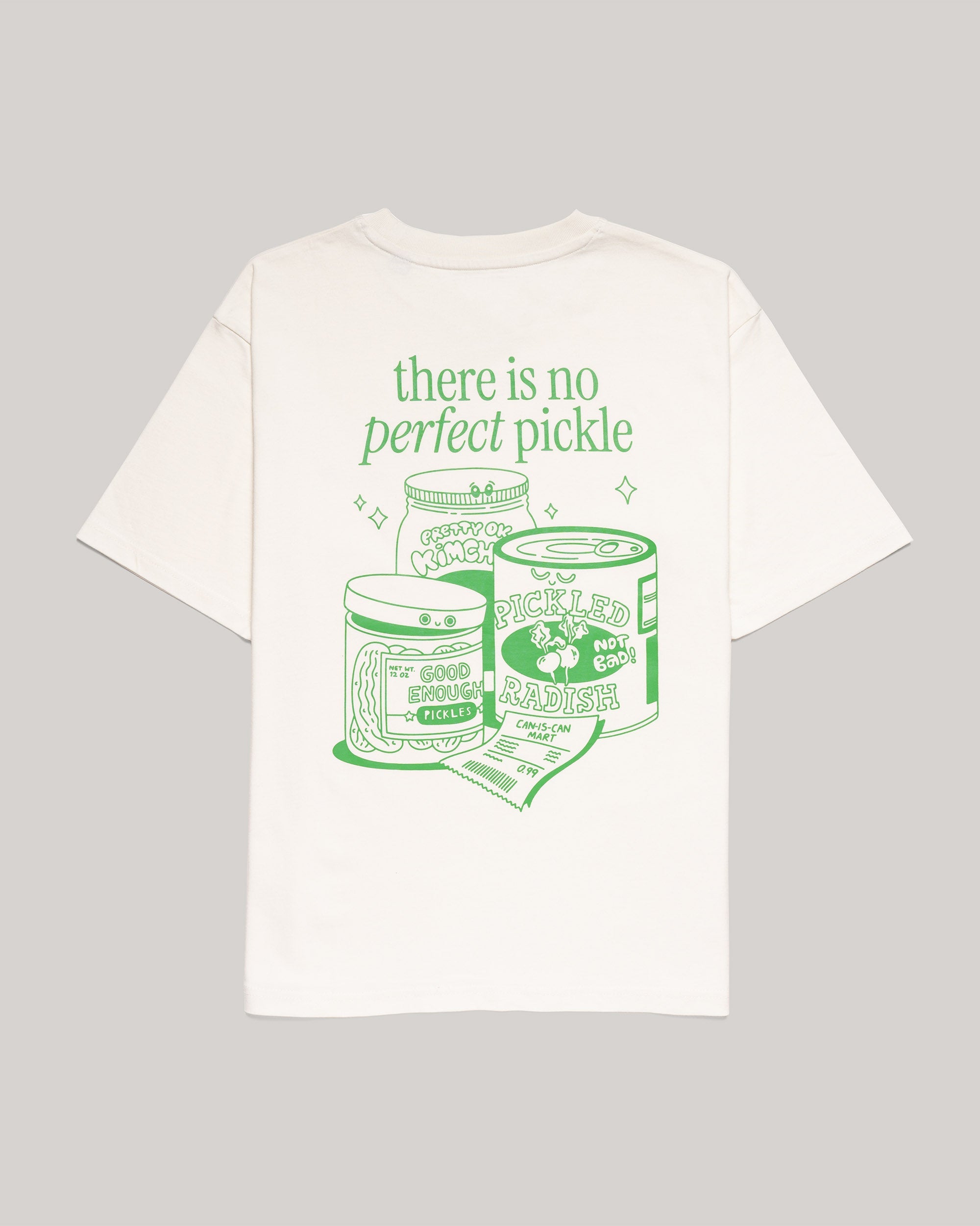 TALKING TOES | Picky Pickle Oversized Tee - Cream