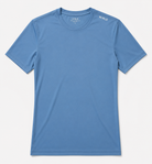 WRLD | Ridge Logo Round Neck Tee | Blue