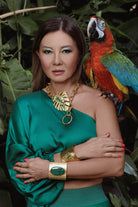 BOHEME BY VERO | Monstera Large Chain Necklace