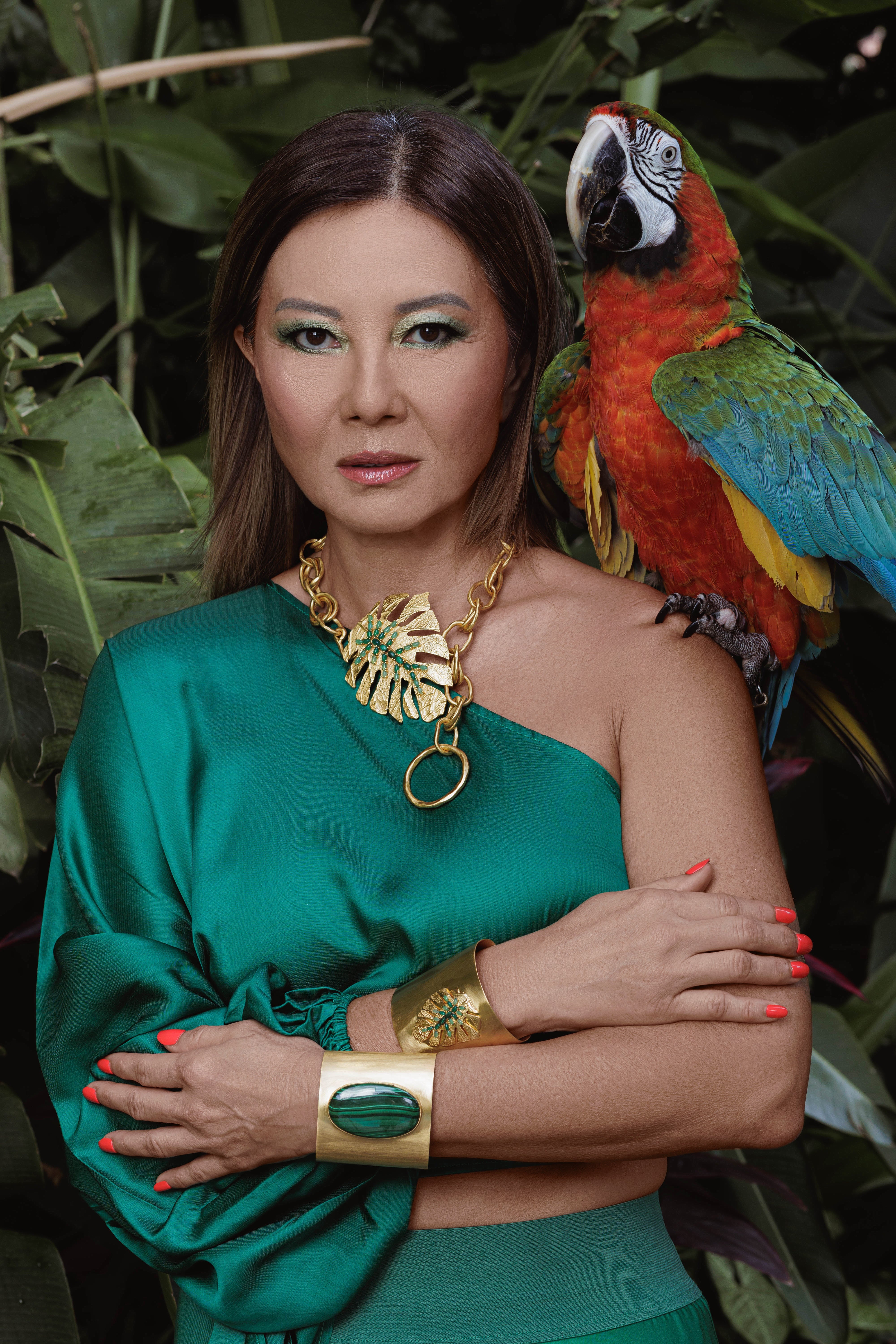 BOHEME BY VERO | Monstera Large Chain Necklace