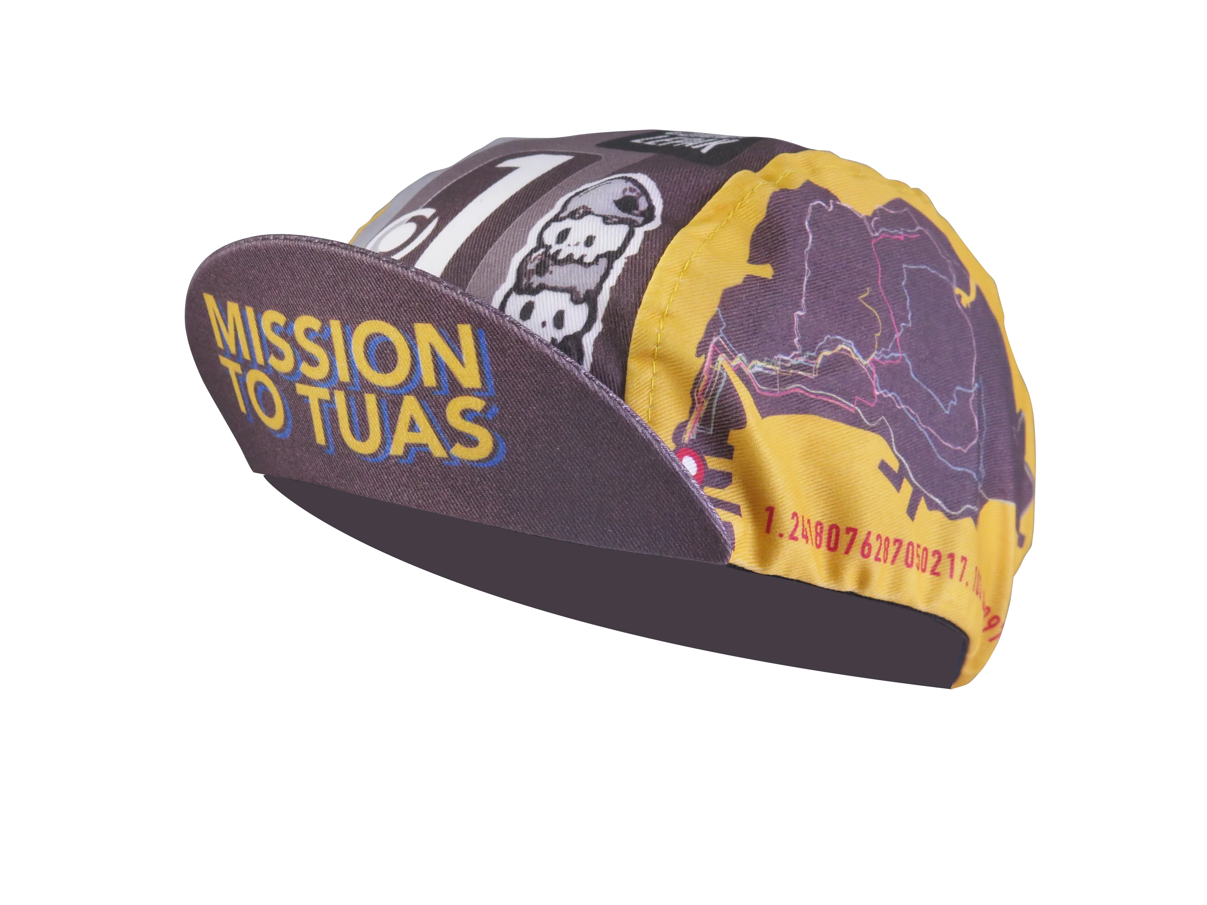 A DESIGN BY TAKACHYA | Cycling Cap - Mission to Tuas Grayscale