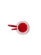 CRAFILAB | Vermilion Red & Double Handle Coffee Cup