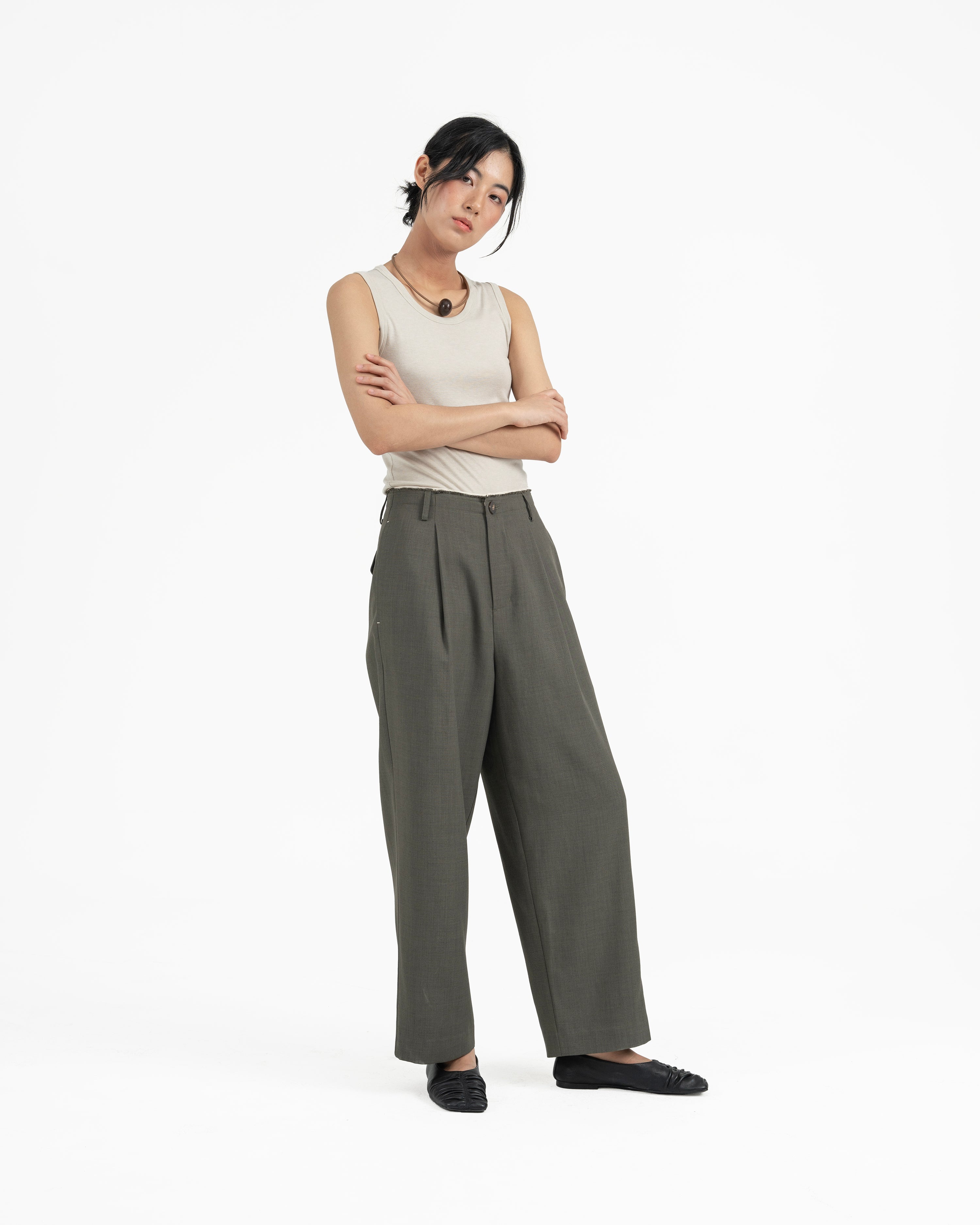GRAYE | Raw Edged Tailored Pants