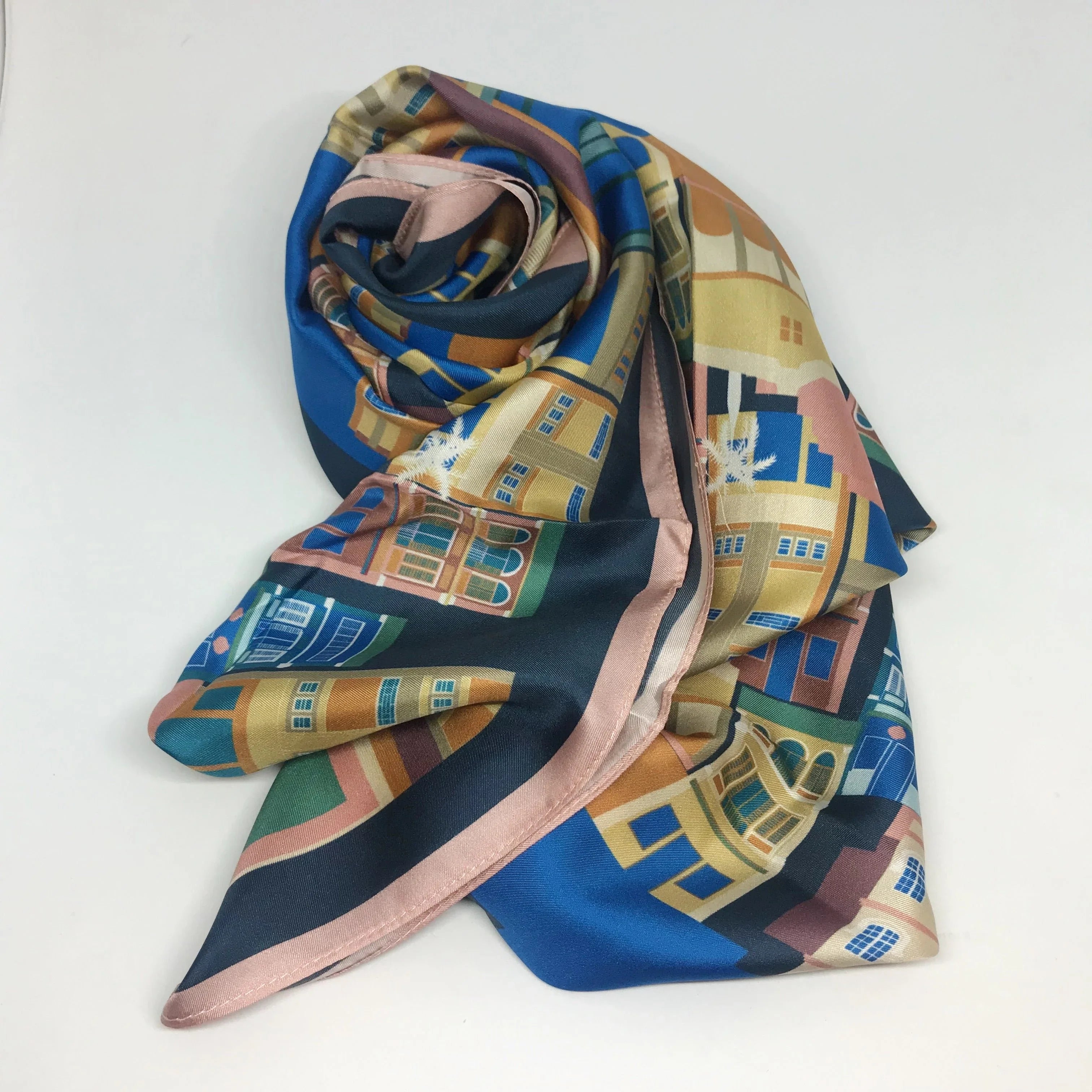 BINARY STYLE | Shophouses of Singapore Silk Scarf