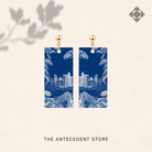 THE ANTECEDENT STORE | Metropolis Singapore Skyline Earrings In Blue