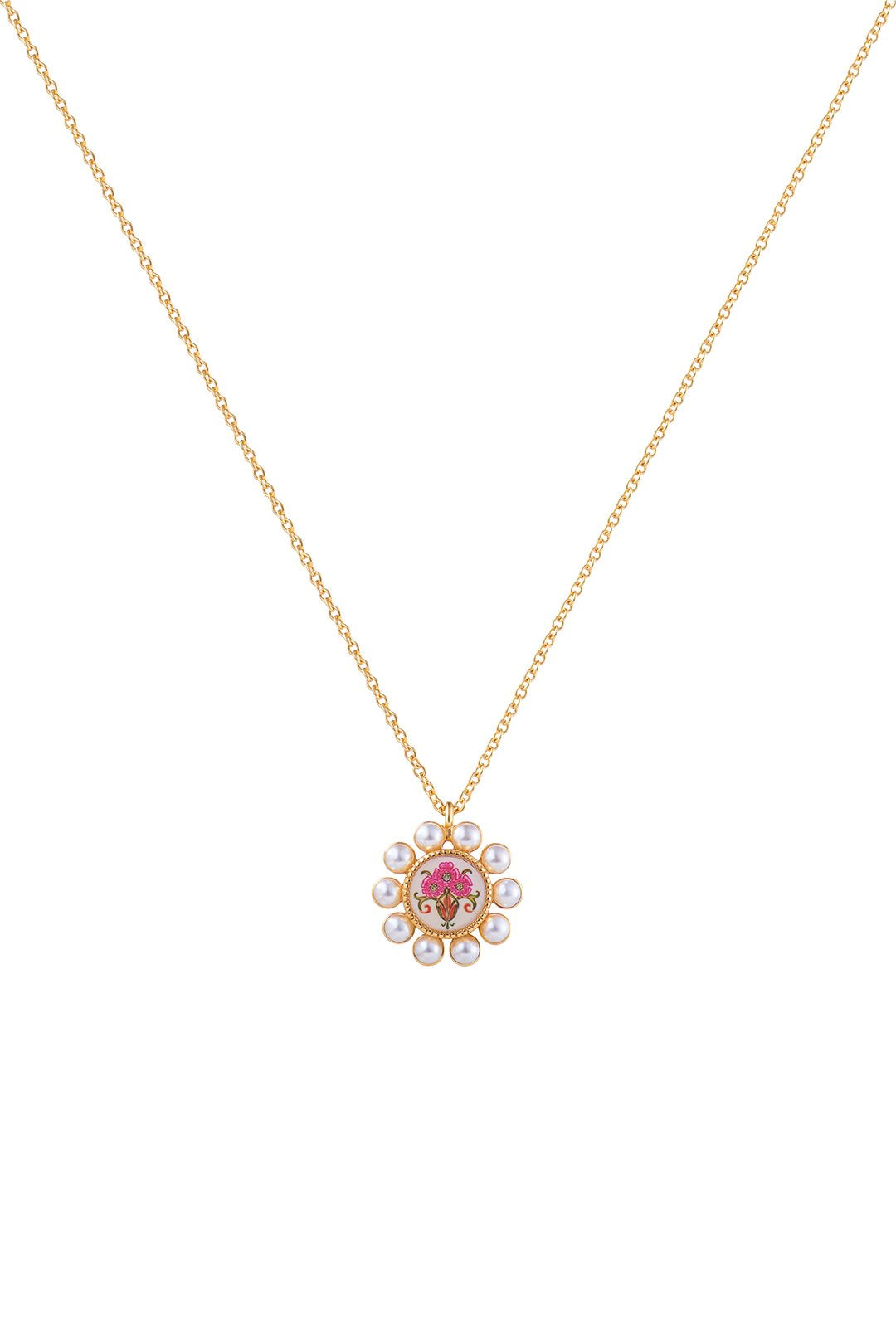 RARE BIRD COLLECTION | Elysian Pearl Pendant Necklace | Pink Vase
