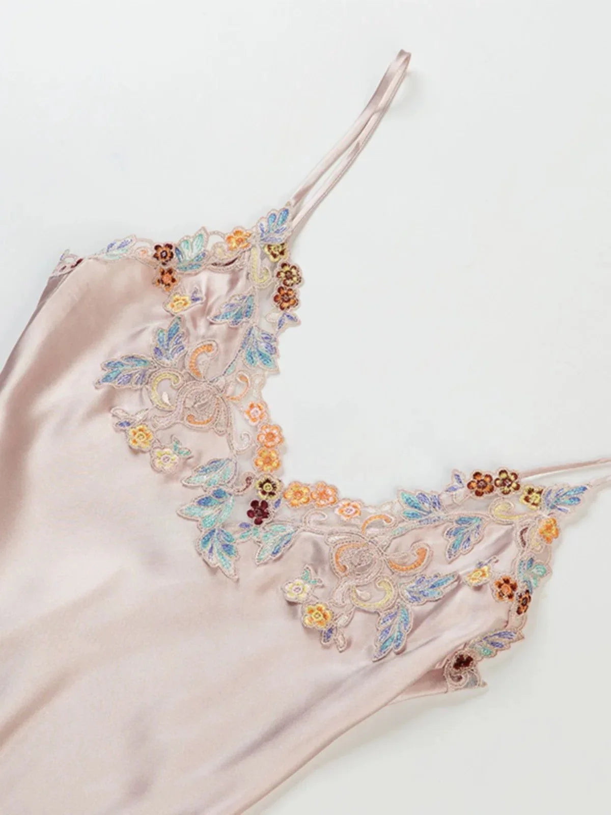 BELLS & BIRDS | Florentine Mulberry Silk Cami Set (Rose)