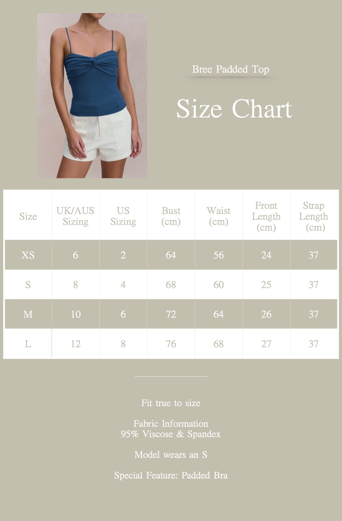 EMVY | Bree Padded Top - Blue