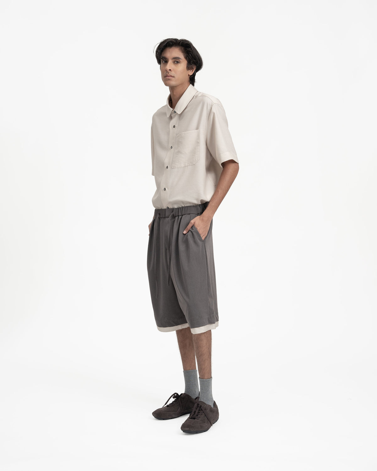 GRAYE | Layered Bermudas