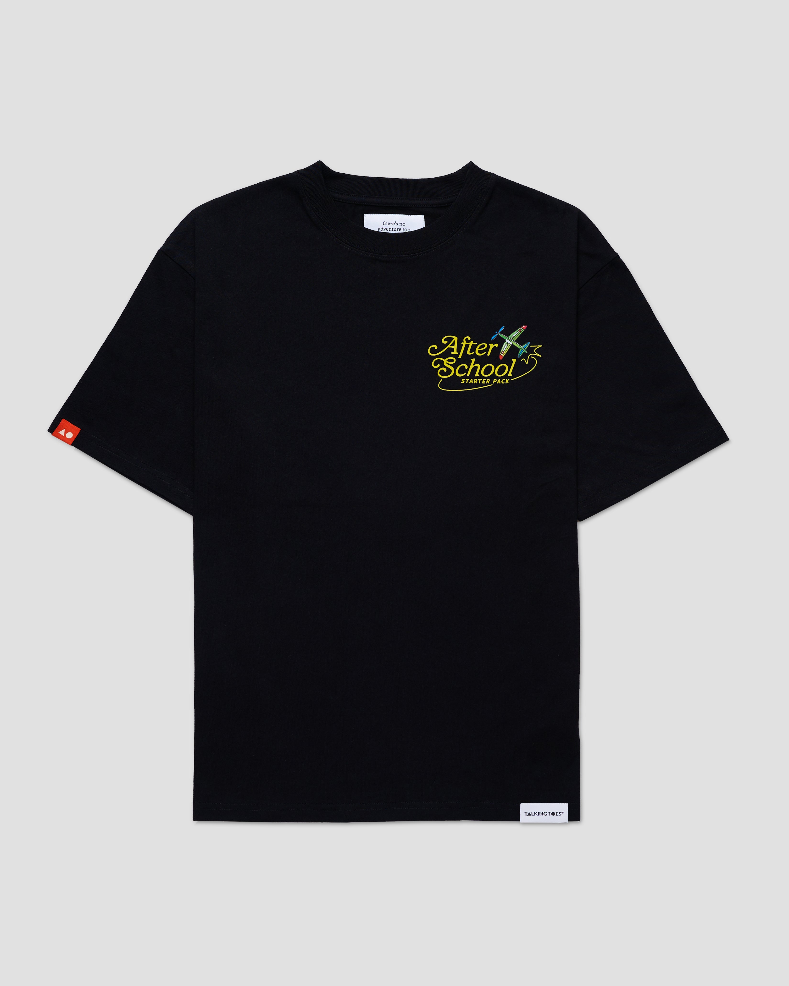 TALKING TOES | After School Oversized Tee - Black
