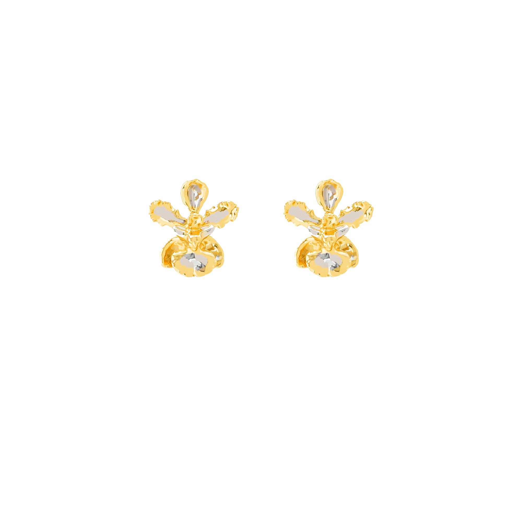 RISIS | Oncidium Blossom Earrings in Gold & Palladium