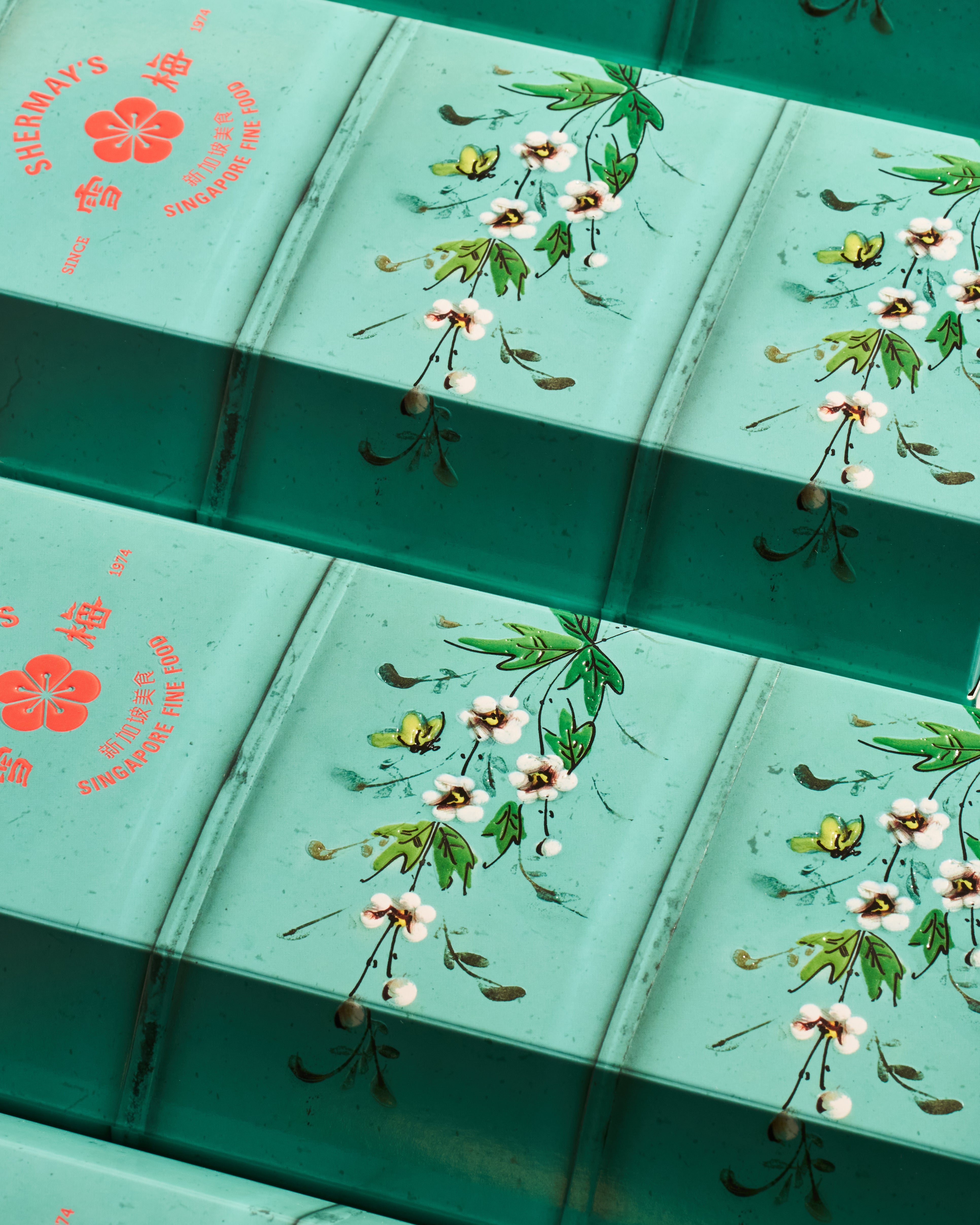 SHERMAY'S SINGAPORE FINE FOOD | Vintage Teal Tingkat Gift Set - Seafood