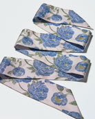 STUDIO QILING | Peony Blue Silk Bandeau 120