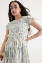 SUI | Pearly Ocean Handwoven Kala Cotton Maxi Dress